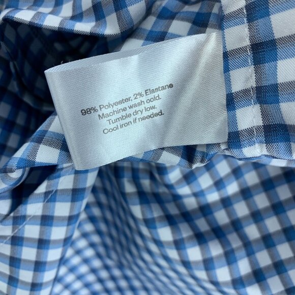 Ministry of Supply Shirt Mens XXL Blue Button Up Long Sleeve Performance Wicking - Picture 16 of 16